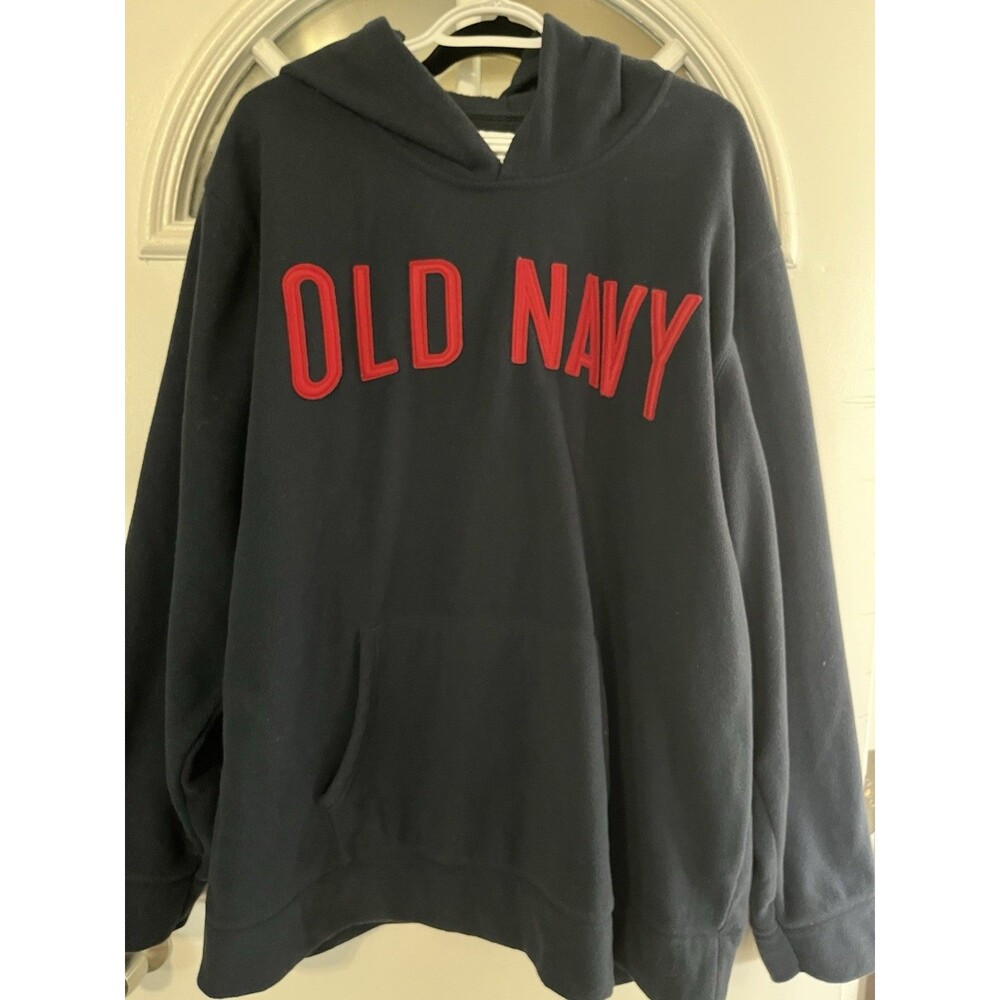 Old Navy Men's XXL Blue Hoodie Kangaroo Pocket Fleece